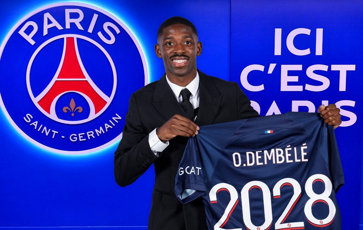 Dembélé signs with Paris Saint-Germain until 2028