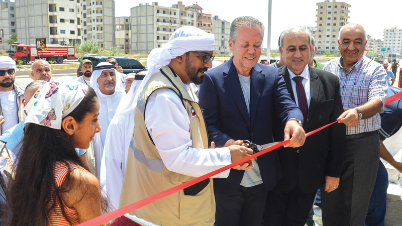 «هيئة الهلال» دشنت 47 وحدة سكنية جديدة مسبقة الصنع.  من المصدر