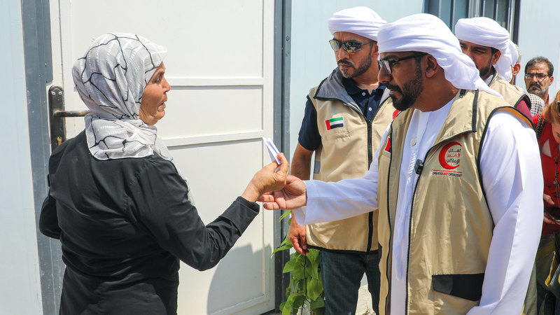 الوحدات تستفيد منها أسر فقدت منازلها جراء زلزال فبراير الماضي.  من المصدر