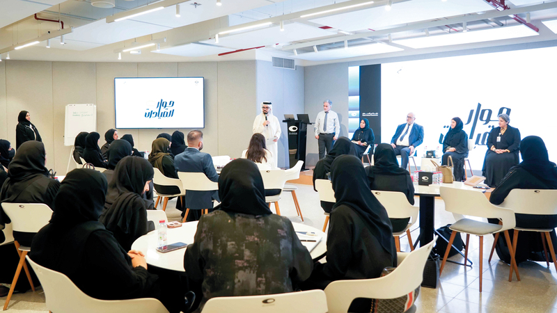 جانب من تدريب الكوادر التعليمية خلال الأسبوع الجاري.  من المصدر