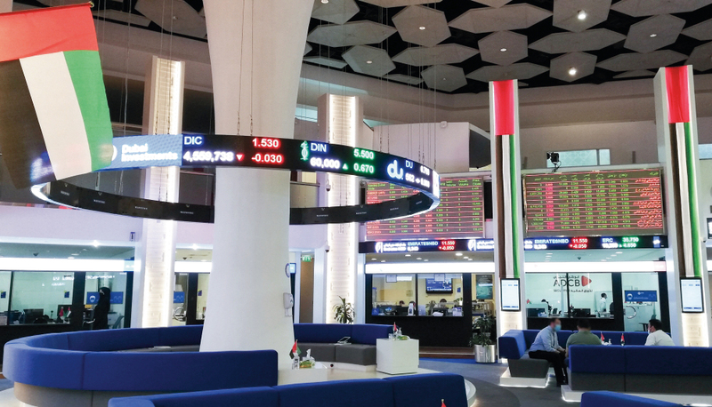 The Dubai financial market receives 4.8 billion dirhams a week
