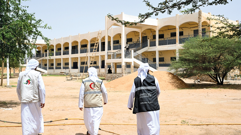 UAE rehabilitates and maintains many schools in Amtcross