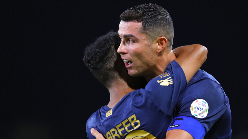 رونالدو يتألق مع النصر.  أ.ف.ب