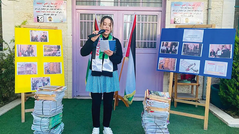 الاحتلال حذر مدارس القدس من توزيع الكتب الفلسطينية.   الإمارات اليوم