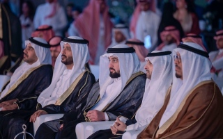 الصورة: أحمد بن محمد يحضر الاحتفال باليوم الوطني السعودي في دبي