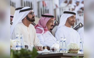 الصورة: الإمارات تشارك  السعودية أفراحها  باليوم الوطني الـ 93