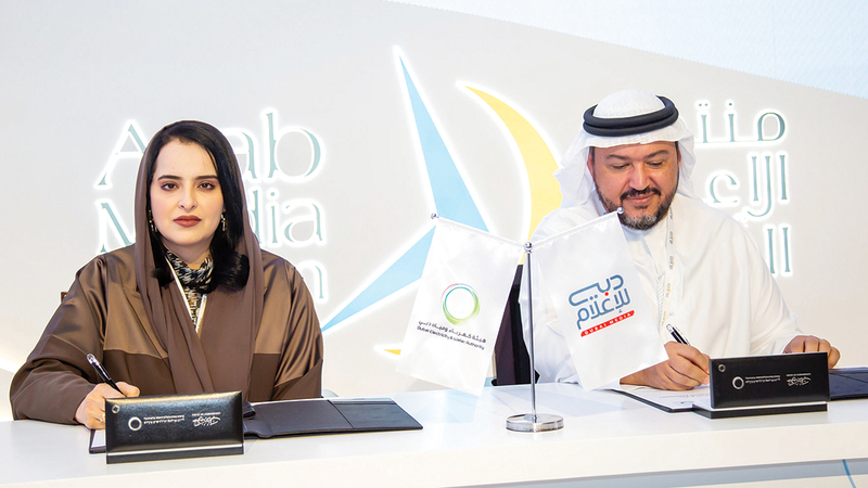 خلال  توقيع الاتفاقية بين «كهرباء دبي»  ومؤسسة دبي للإعلام لتوطيد أواصر الشراكة الفعالة. من المصدر