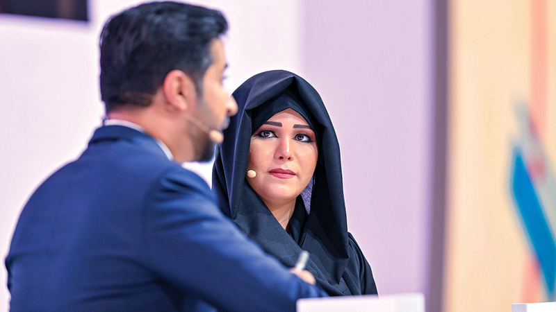 لطيفة بنت محمد أعربت عن تفاؤلها بمستقبل الثقافة والإبداع في العالم العربي.  من المصدر