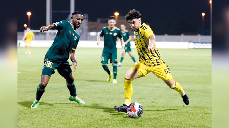 من مباراة سابقة لسباداسيو مع كلباء أمام خورفكان. من المصدر