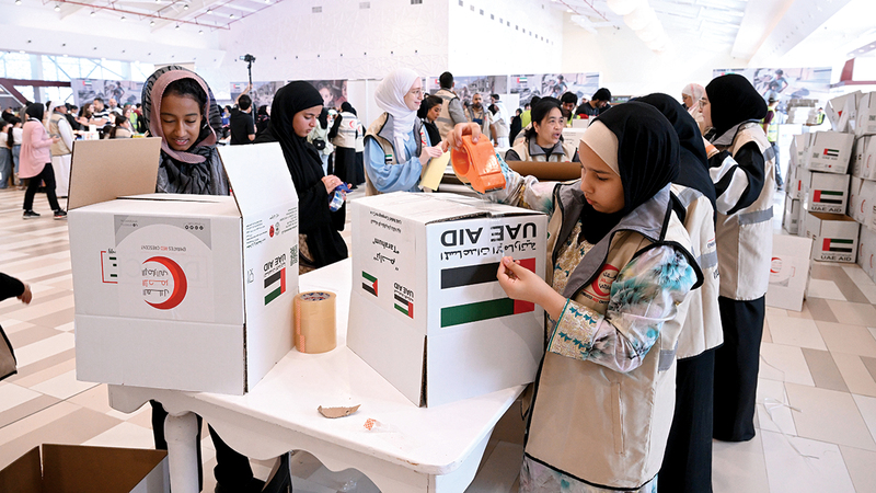 «تراحم من أجل غزة» تستهدف التضامن مع الأطفال الفلسطينيين والأسر المتأثرة بالحرب.  تصوير: نجيب محمد