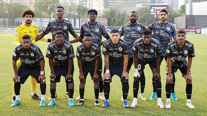 لاعبو &laquo;يونايتد إف سي&raquo; خلال لقاء سيتي. من المصدر