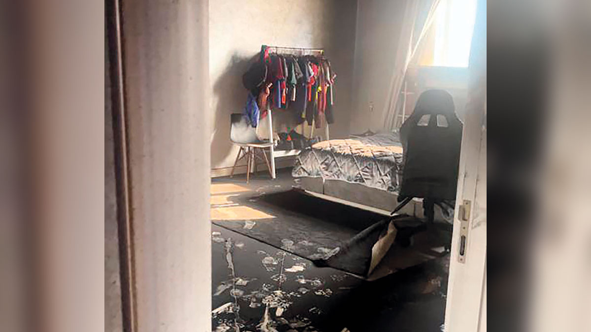 يقظة الطفل أحمد النقبي أسهمت في إنقاذ أسرته. من المصدر