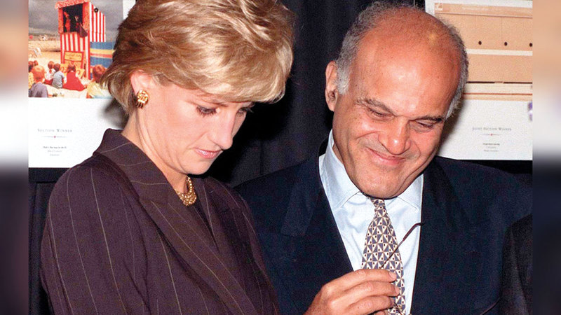 الدكتور مجدي يعقوب مع الأميرة البريطانية الراحلة ديانا. من المصدر