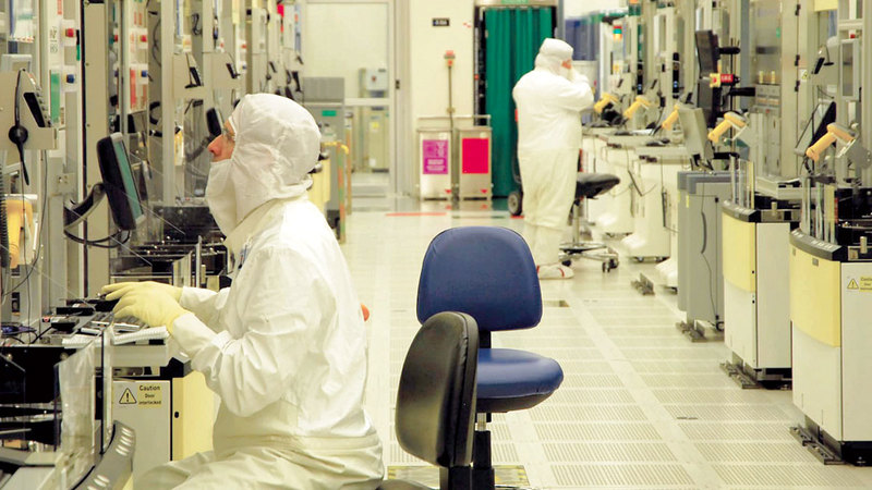 مصنع رقائق تابع  لشركة «إنتل» الأميركية في كريات جات داخل إسرائيل. أرشيفية