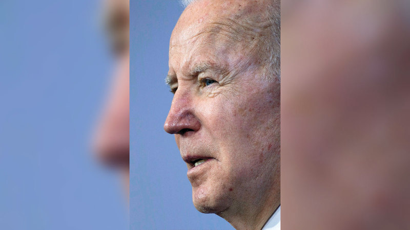 بايدن كان هدفاً لسخرية ترامب. أ.ف.ب