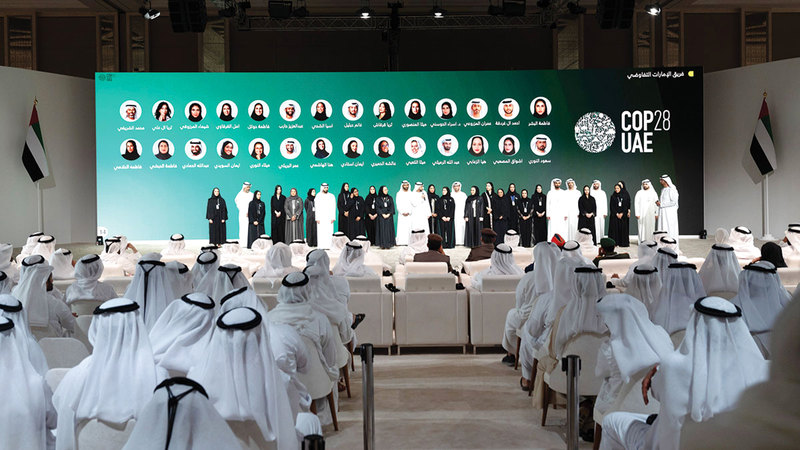 المؤتمر محطة تاريخية ترسخ دور الإمارات في بناء مستقبل أفضل للبشرية وكوكب الأرض. من المصدر