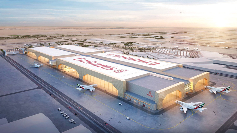 المنشأة الجديدة تقع في «دبي وورلد سنترال» وستعزز البنية التحتية للطيران في دبي. من المصدر