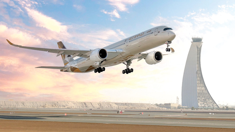 «الاتحاد للطيران» نقلت 13 مليون مسافر العام الماضي. من المصدر