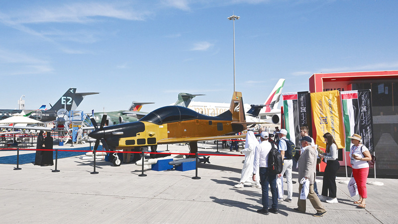 معرض دبي للطيران 2023 يعد النسخة الكبرى في تاريخه. تصوير: أحمد عرديتي