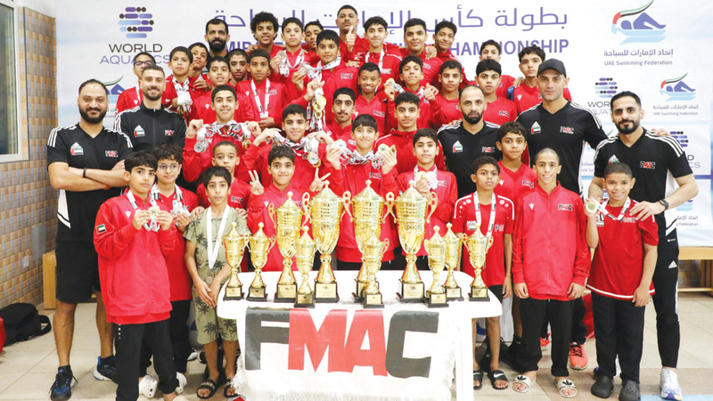 Fujairah wins the Junior Shield in the Emirates Swimming Cup