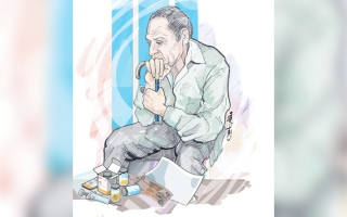 الصورة: &laquo;أبوزينب&raquo; يحتاج جراحة عاجلة بـ 70 ألف درهم