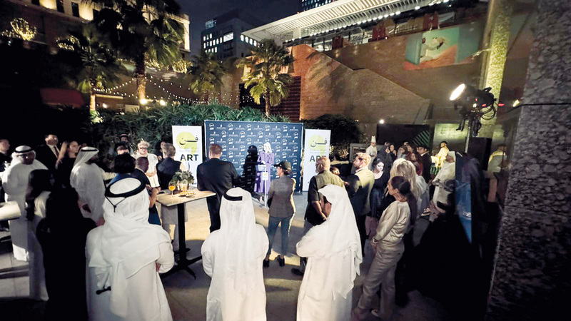 جانب من المعرض الذي احتضنته حديقة «سانكن جاردن» في مركز دبي المالي العالمي. الإمارات اليوم