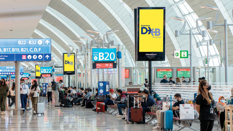 «مطارات دبي» تستخدم أحدث التقنيات البيومترية القائمة على التعرف على الوجه. أرشيفية