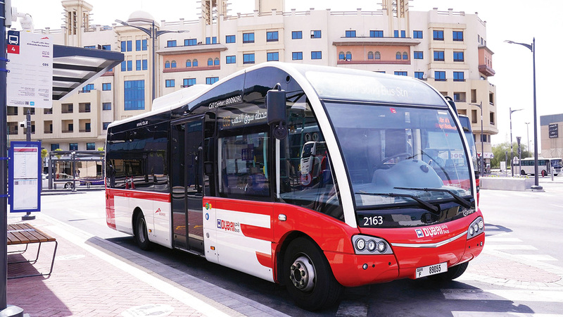 Dubai roads form public bus routes