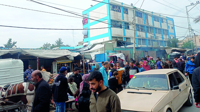 عمليات النزوح إلى شتى مناطق غزة مستمرة. الإمارات اليوم