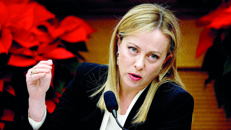 رئيسة الوزراء الإيطالية اليمينية جورجيا ميلوني. أرشيفية