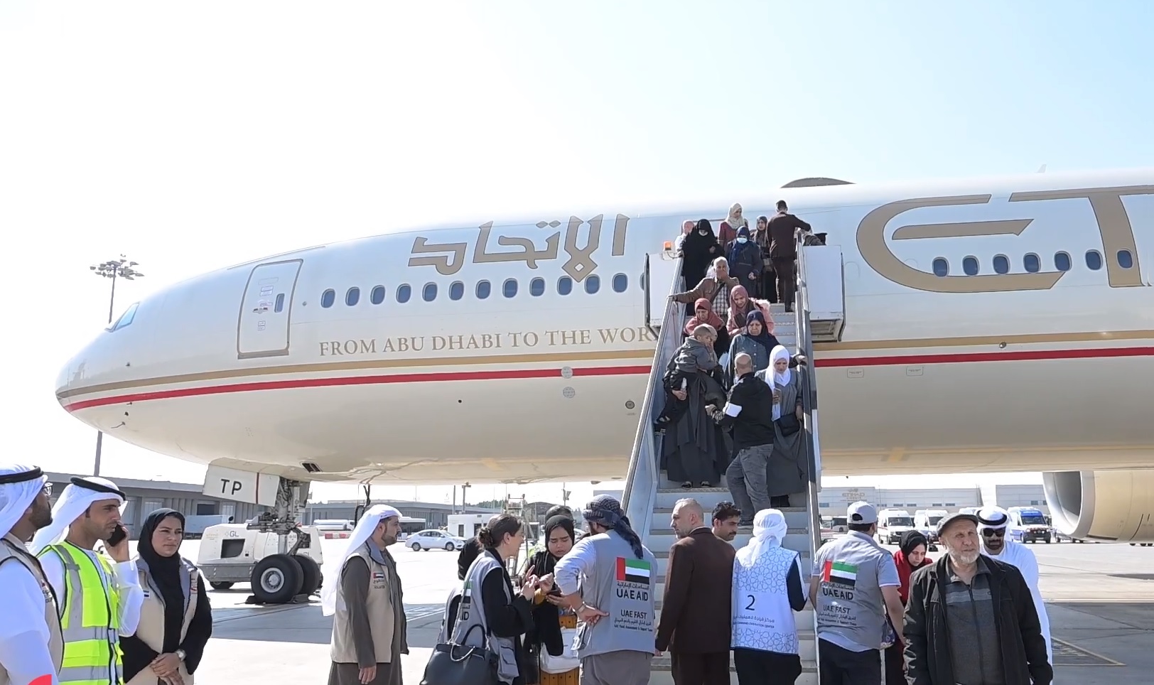 UAE receives third batch of injured Palestinian children and cancer patients