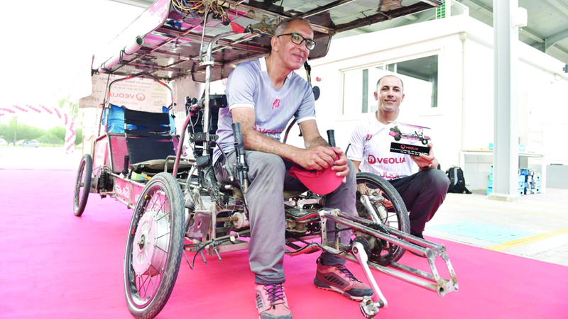 الهواس وغاندي وصلا إلى دبي في 29 نوفمبر الماضي. من المصدر