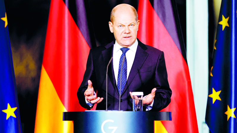 شولتس تعرض لانتقادات شديدة من المعارضة. أرشيفية