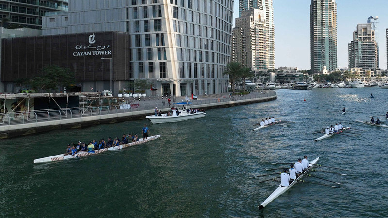 50 athletes participated in the boat parade under the slogan Zero Carbon… Clean Water.