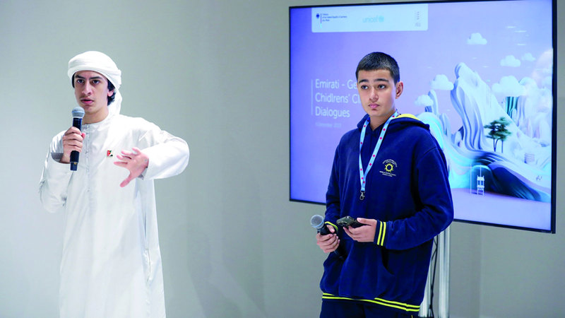 الفعالية جمعت بين أعضاء البرلمان الإماراتي للطفل وعدد من طلاب المدارس الألمانية في الدولة. وام