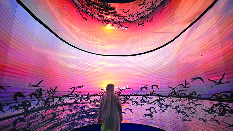 بلدية دبي وفرت لزوار &laquo;كوب 28&raquo; تجربة عيش افتراضية في المحمية. تصوير: يوسف الهرمودي