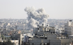 الصورة: موقع في غزة يتعرض لإطلاق نار أثناء زيارة فريق من الأمم المتحدة