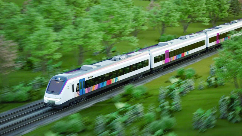 قطار المايا يمر من شبه جزيرة مملوءة بالغابات. أرشيفية