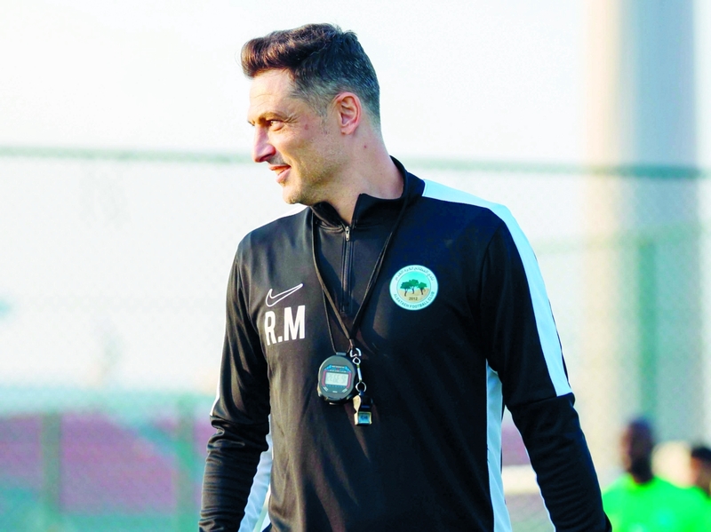 مدرب البطائح رادوي. من المصدر