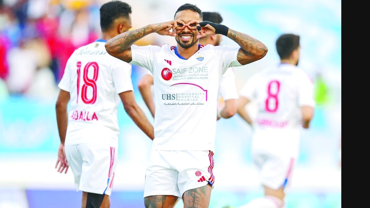 كايو لوكاس مفتاح انتصارات الشارقة. من المصدر