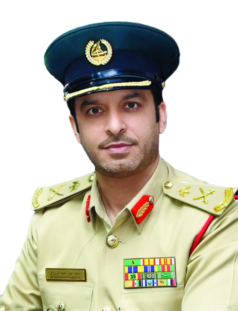 سيف مهير المزروعي:    الدوريات المرورية ستكثف من وجودها خلال أوقات الضباب في الشوارع الخارجية، للتنبيه على السائقين بتخفيف السرعات.