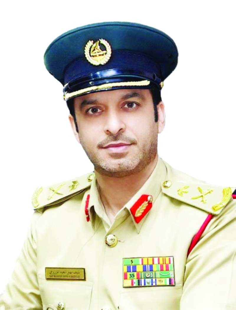 اللواء سيف المزروعي:     حجز المركبات المخالفة يمتد إلى فترات متفاوتة، وهناك تعليمات واضحة بعدم التهاون مع مرتكبي تلك المخالفات المرورية.