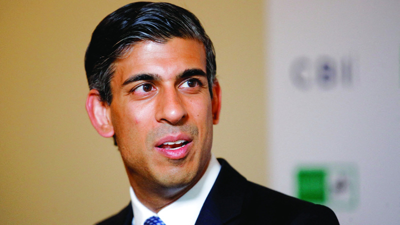 فترة عصيبة يواجهها سوناك أوائل العام الجاري. غيتي