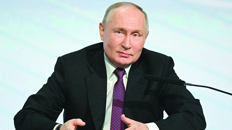 بوتين لا يستطيع التراجع عن معركته العلنية ضد أوكرانيا. أرشيفية
