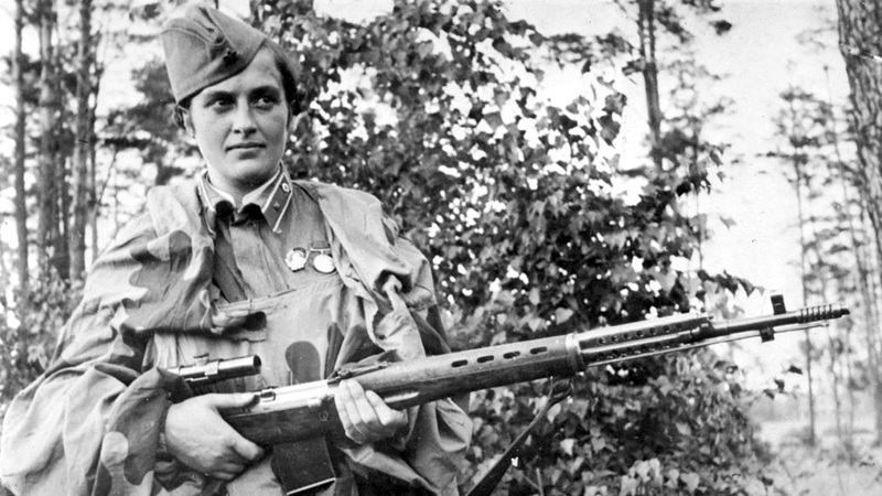 قاتلت ليودميلا بافليتشينكو في الحرب العالمية بكفاءة عالية. أرشيفية