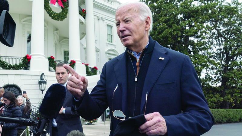 بايدن أصبح متراجعاً خلف منافسه ترامب. أرشيفية