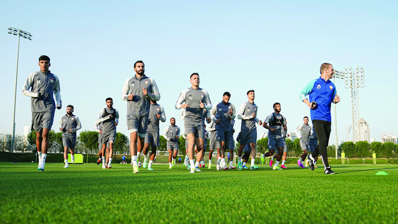 المنتخب الوطني أنهى تحضيراته لمواجهة هونغ كونغ. من المصدر