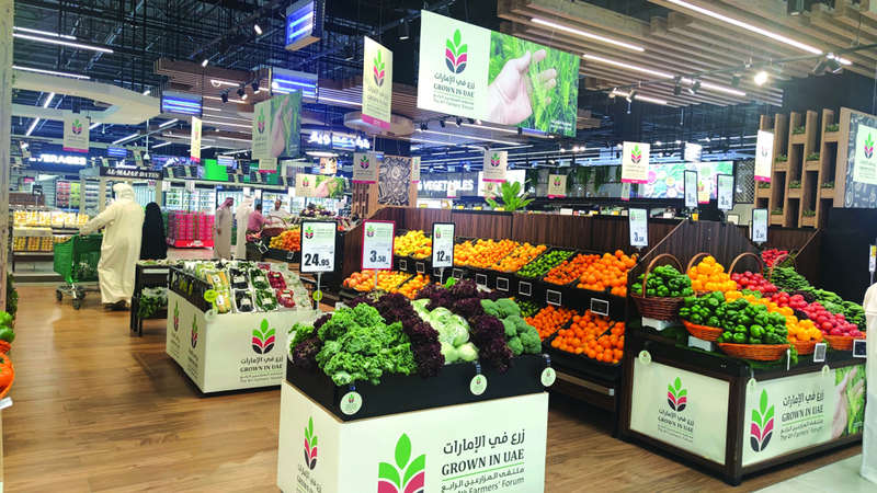 تخصيص حصص لعرض منتجات المزارع المحلية سيحفز زيادة الإنتاج بمعدلات أكبر. الإمارات اليوم