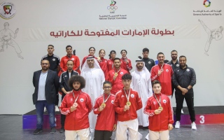 الصورة: نادي الشارقة يتصدر بطولة الإمارات المفتوحة للكاراتيه