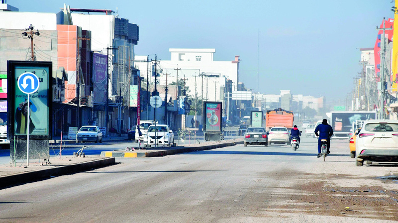 أحد شوارع مدينة سامراء. أ.ف.ب